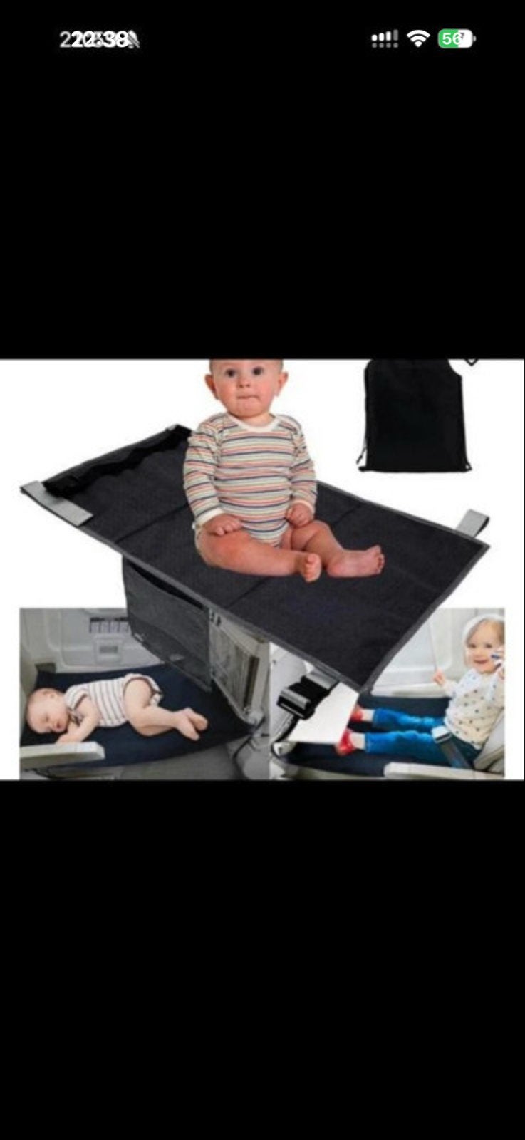 Draagbaar Vliegtuigbedje voor Baby's en Peuters (nieuw), Ophalen of Verzenden, Nieuw