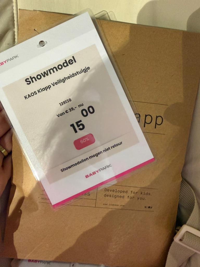 Kaos Klapp Veiligheidstuigje, Ophalen, Zo goed als nieuw, Overige typen