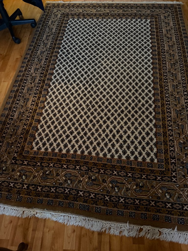Tapijt handgeknoopt Perzisch, Ophalen, 150 tot 200 cm, 200 cm of meer, Zo goed als nieuw