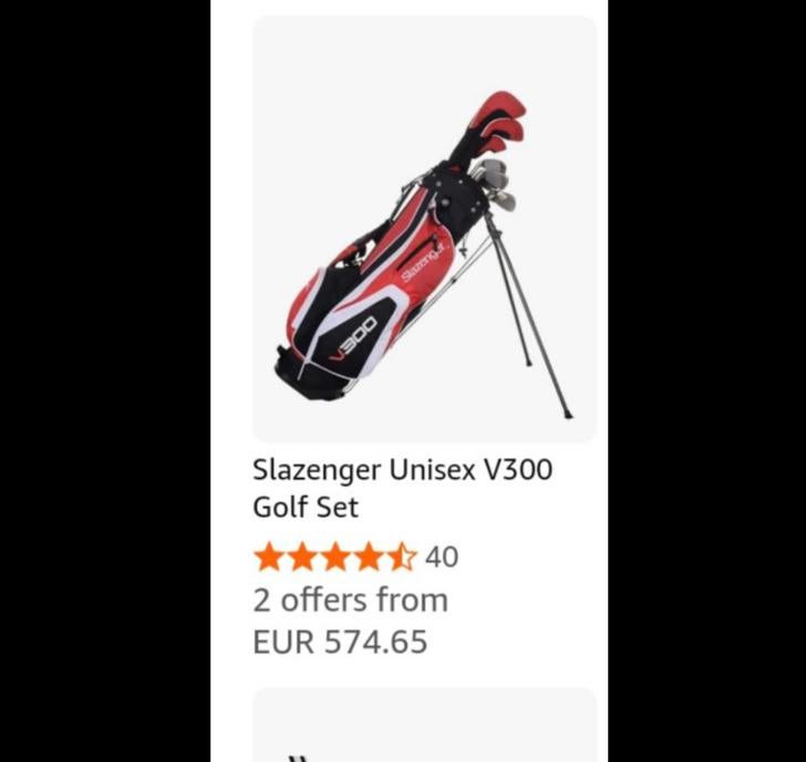 Slazenger Unisex V300 GOLFset, Ophalen of Verzenden, Zo goed als nieuw, Set