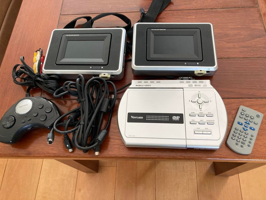 Venturer mobiele DVD-speler met twee schermen, Gebruikt, Draagbaar, Ophalen, Overige merken