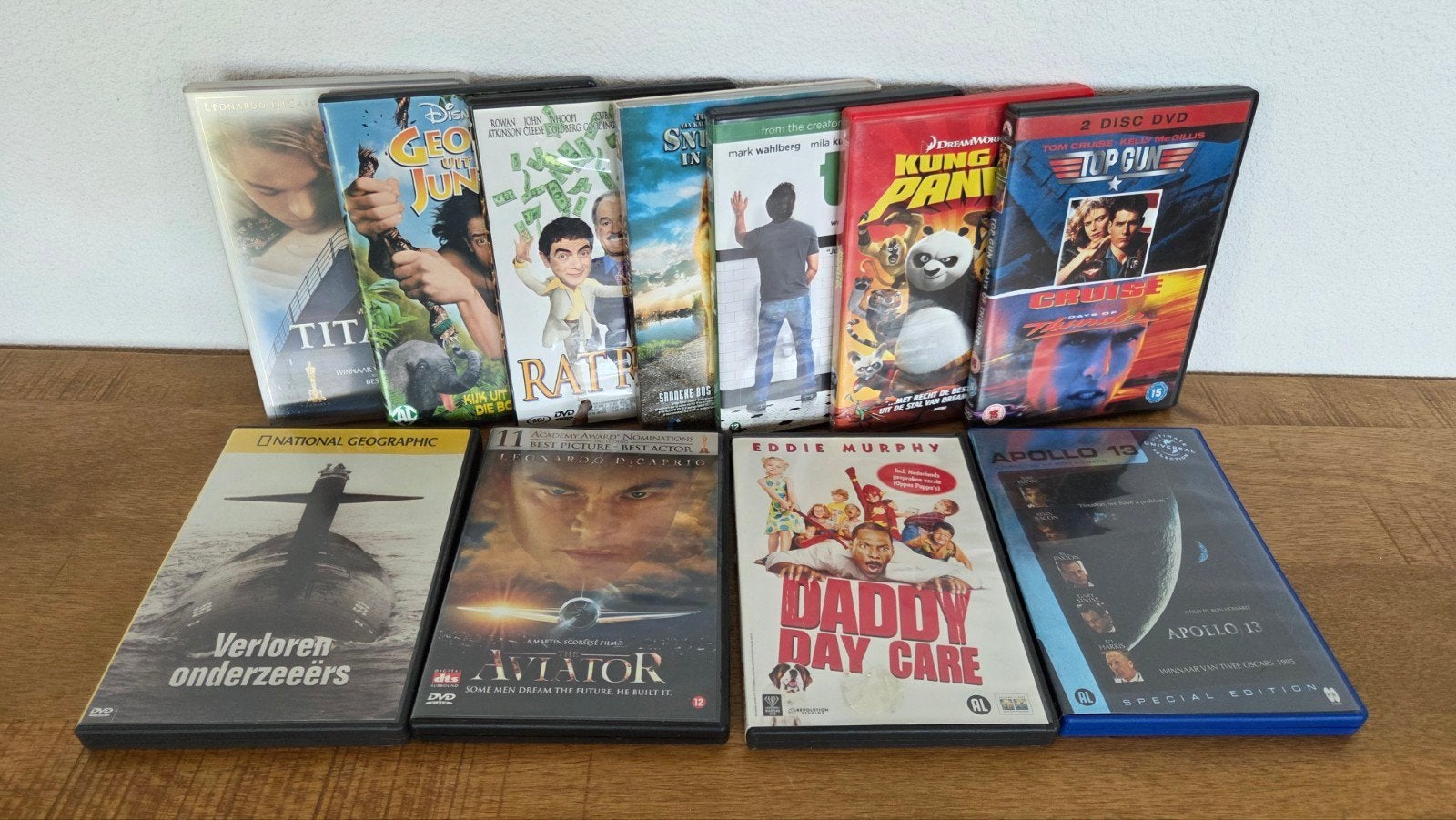 DVD Boxset: 11 Films (o.a. Titanic, Top Gun, Kung Fu Panda), Vanaf 12 jaar, Ophalen of Verzenden, Gebruikt, Boxset