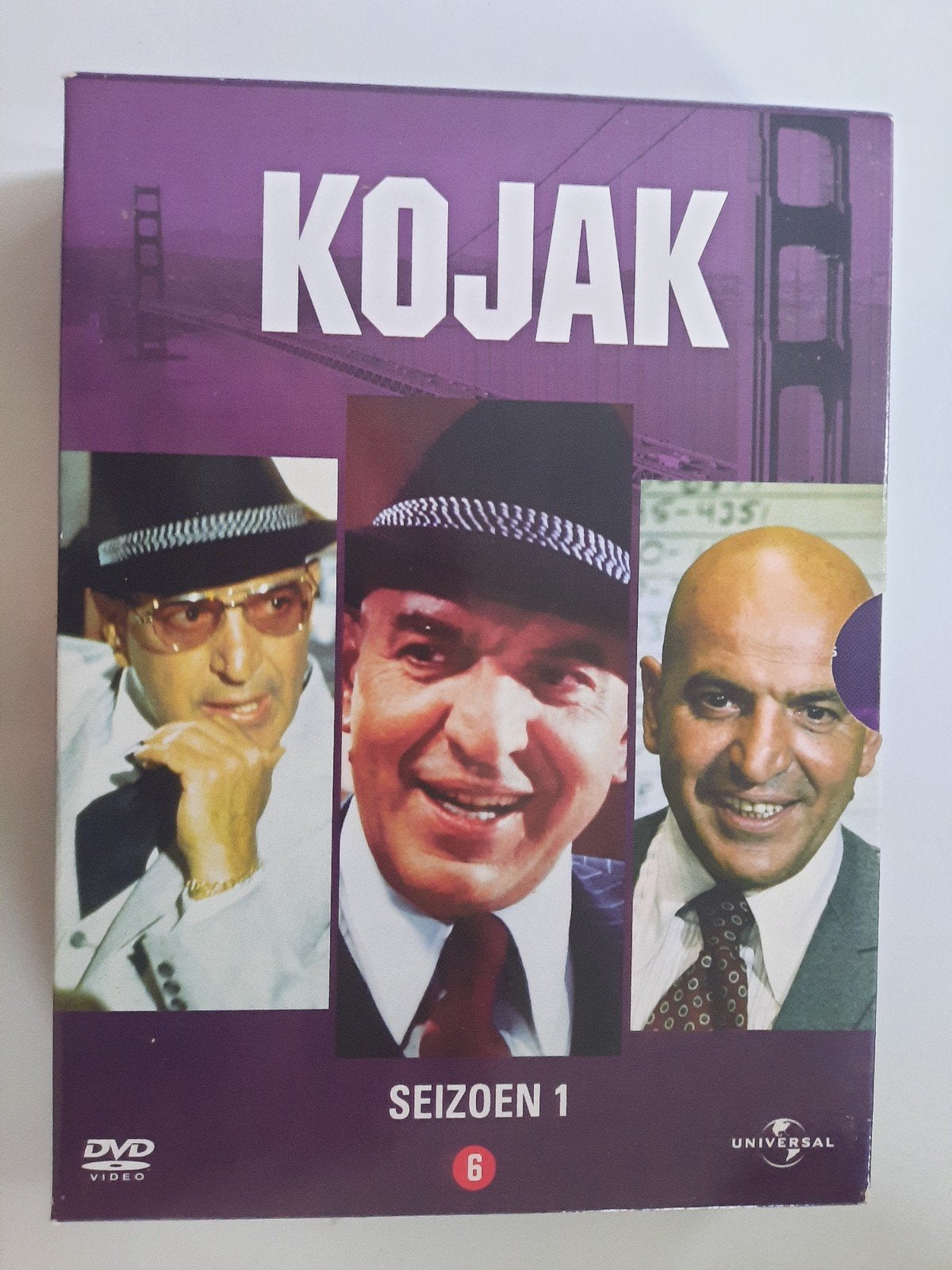 6 dvd box  KOJAK  seizoen 1, Engels, Seizoen 1, Misdaad, Nederlands