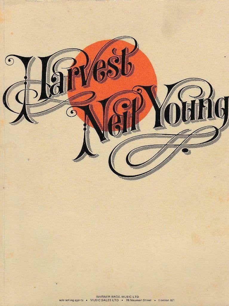 gitaar: Harvest- Neil Young- Song book -1972-, Muziek en Instrumenten, Ophalen of Verzenden, Artiest of Componist, Populair, Gitaar