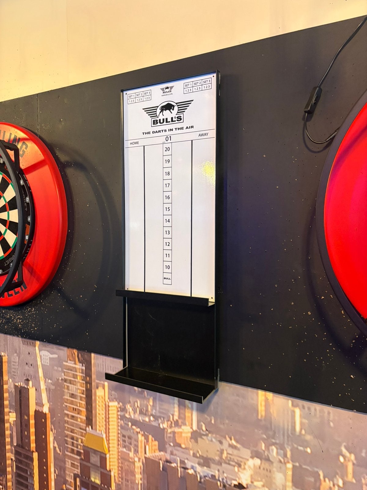 DARTHOEK SCORE STATION XL 60X30 CM SCOREBORD, Sport en Fitness, Hoofdstraat 96A, Overige typen, Nieuw, Ophalen of Verzenden