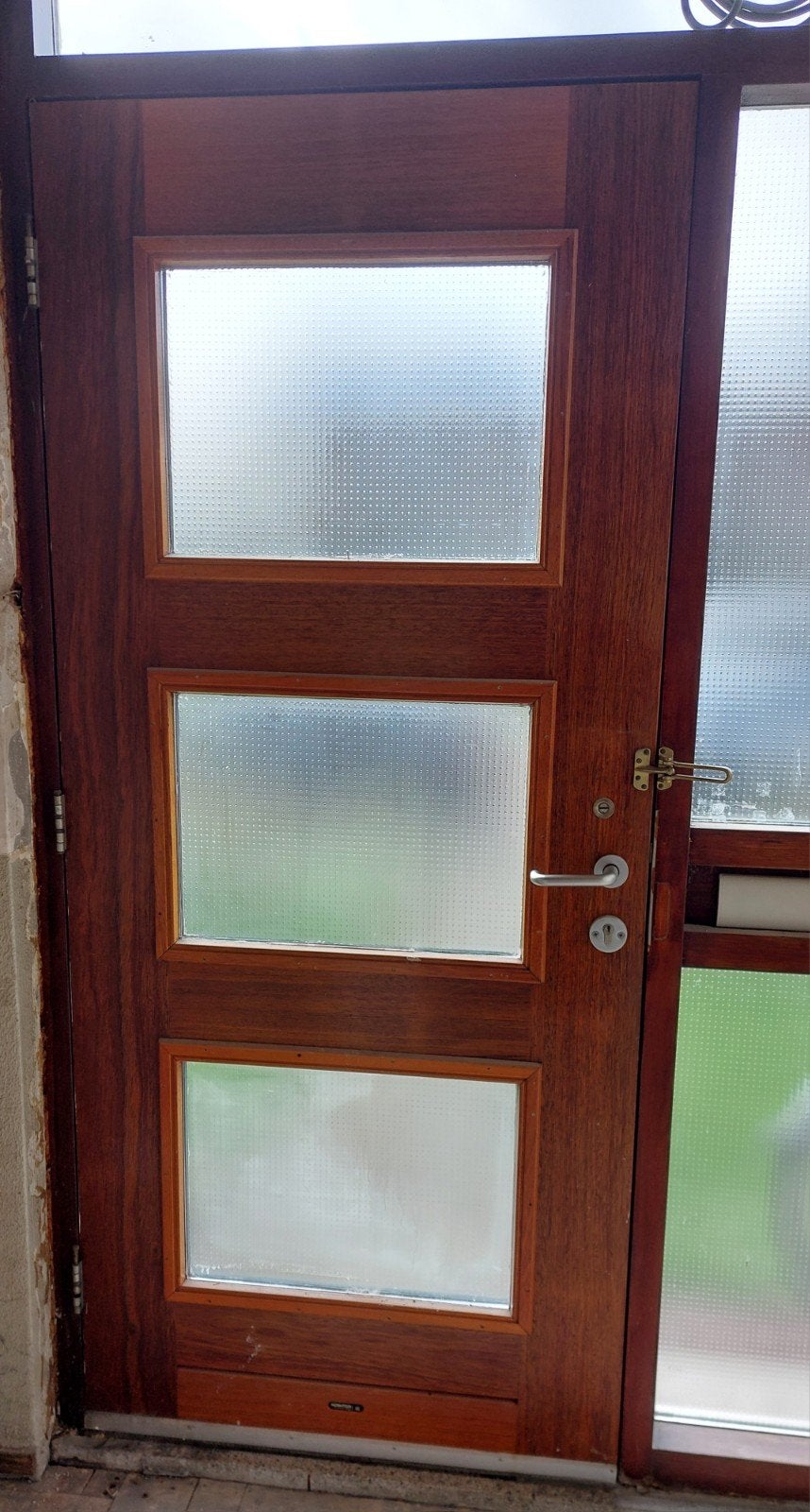 Voordeur / Buitendeur met glaspanelen, Doe-het-zelf en Verbouw, Deuren en Horren, Ophalen, Gebruikt, 80 tot 100 cm, Buitendeur