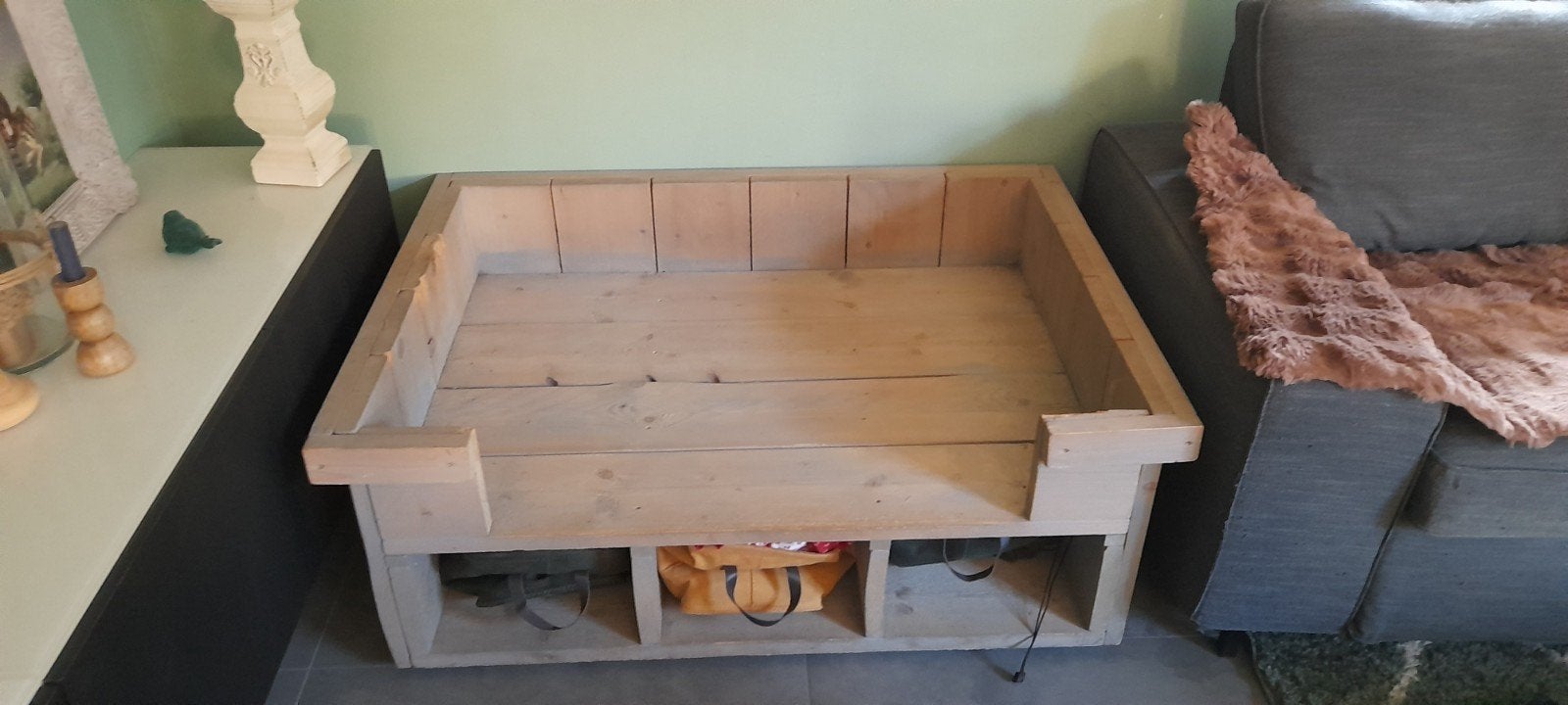 grote steigerhouten hondenmand, Dieren en Toebehoren, Ophalen, Gebruikt, Overige