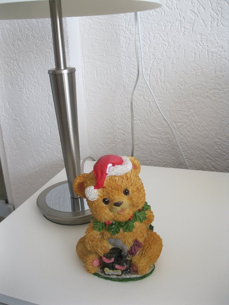 Kerstbeer spaarpot jaren 70  Grootte:14,5 cm, Ophalen of Verzenden