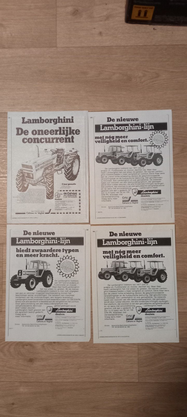 Lamborghini trekkers advertenties., Ophalen of Verzenden, 1920 tot 1940, Tijdschrift