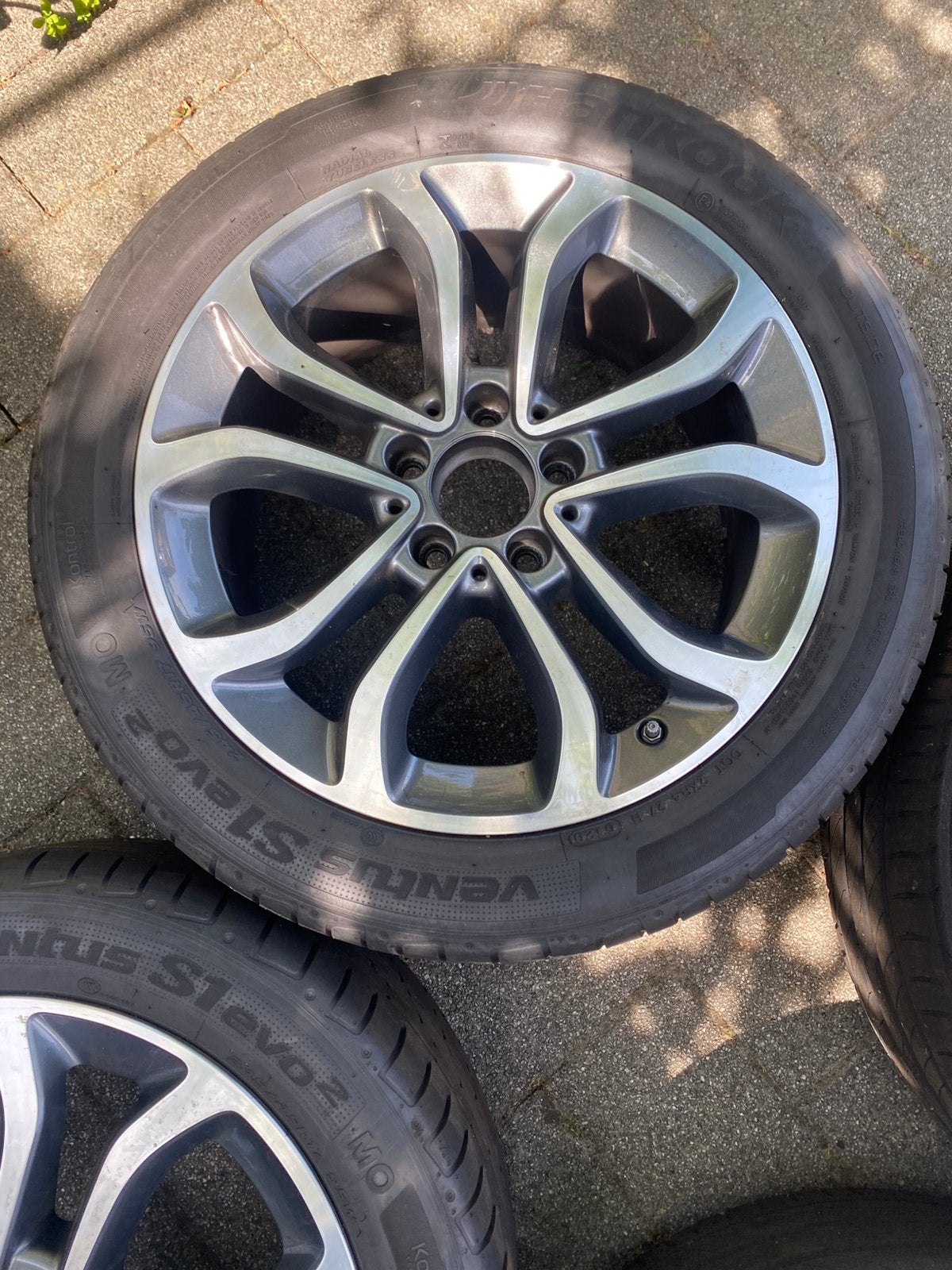 Mercedes w205 17 inch velgen, Ophalen, 17 inch, Band(en), Zomerbanden