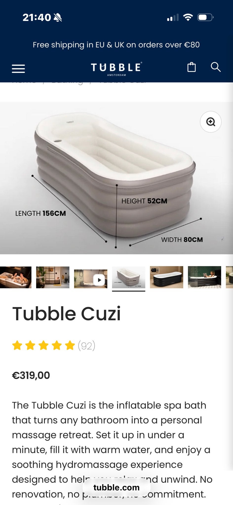 Opblaasbare Jacuzzi - Ontspanning Thuis, Ophalen, Nieuw, Afdekzeil, Opblaasbaar