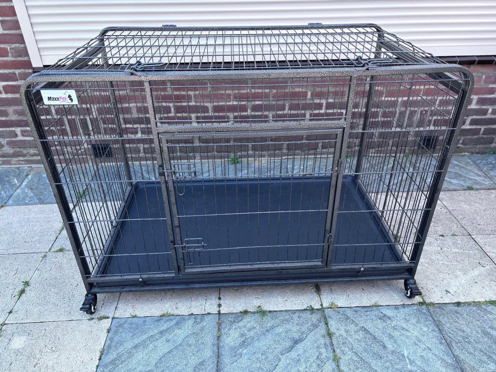 MaxxPet Heavy Duty Hondenbench XXL 123x75x81cm - Opvouwbaar, Dieren en Toebehoren, Hondenhokken, Ophalen, Hondenkennel, 110 cm of meer