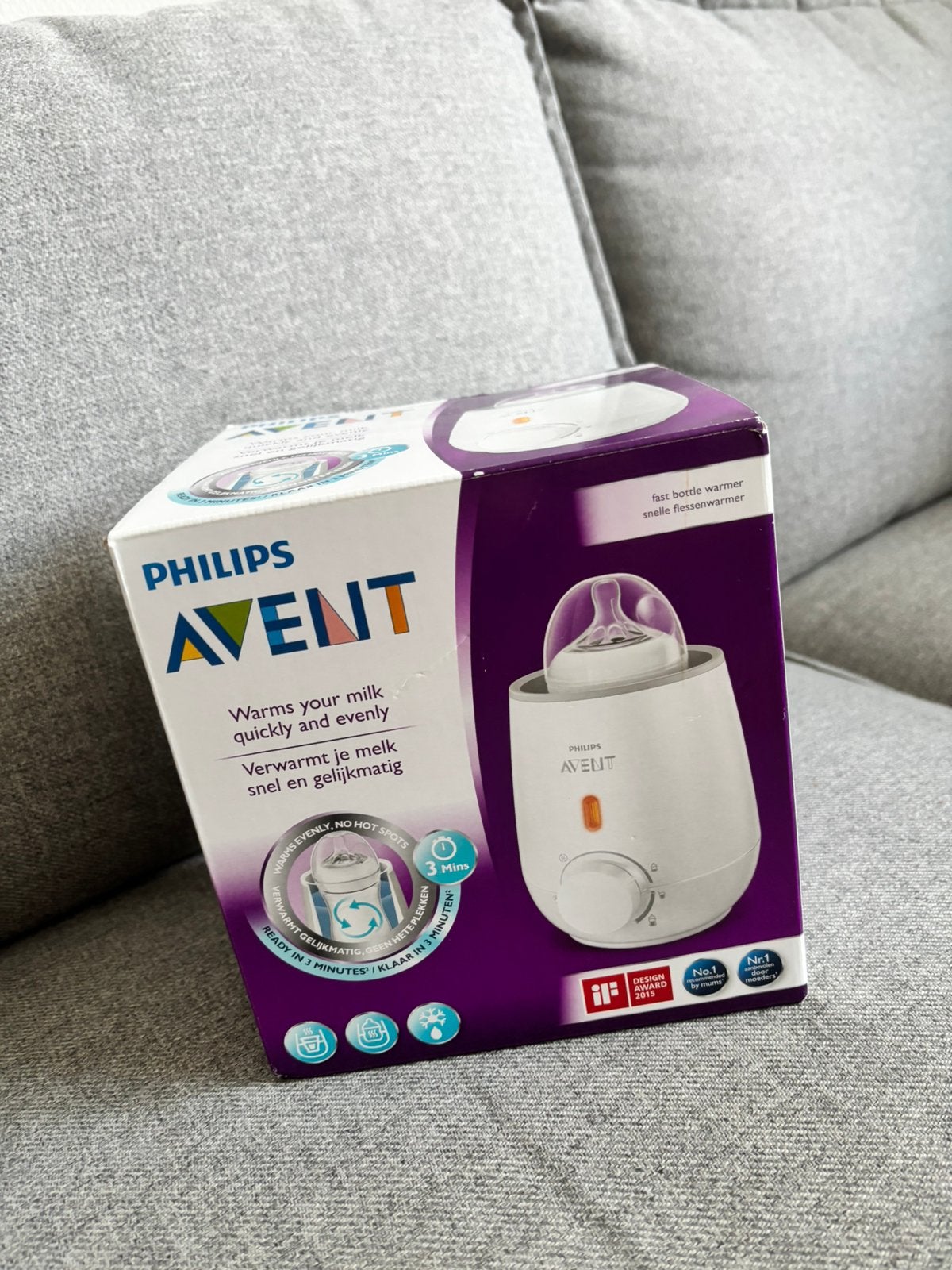 Philips avent flesverwarmer, Ophalen of Verzenden, Zo goed als nieuw, Flessen- of potjesverwarmer