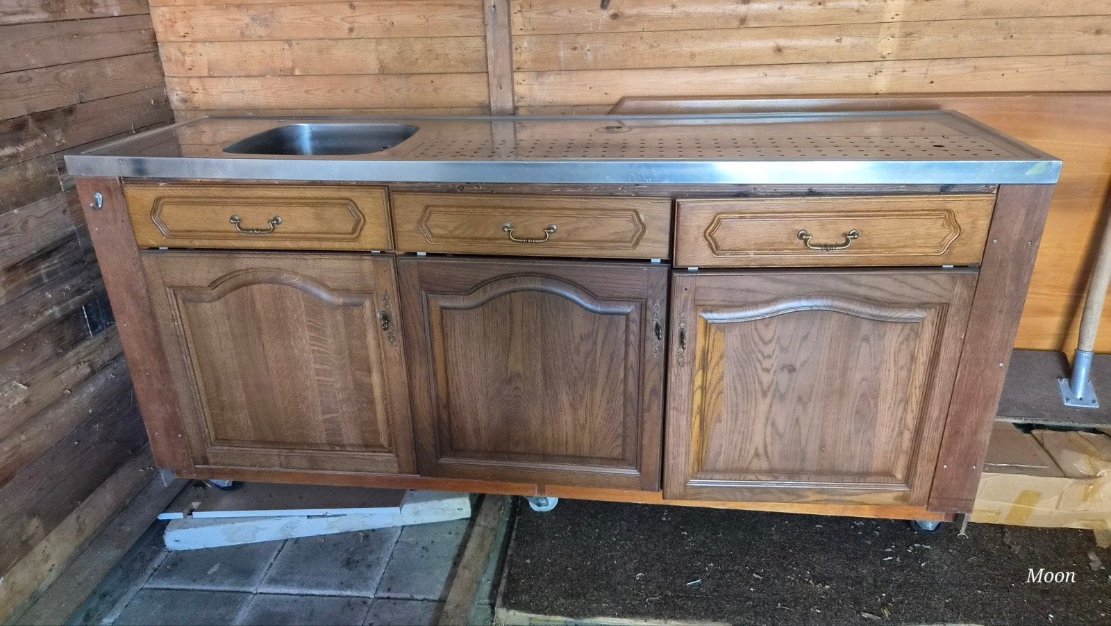 Verrijdbare Bar met Spoelbak en Koeling, Ophalen, Gebruikt