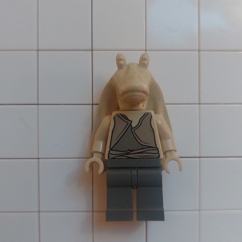 LEGO Star Wars Minifig - Jar Jar Binks - sw0017, Ophalen of Verzenden, Zo goed als nieuw