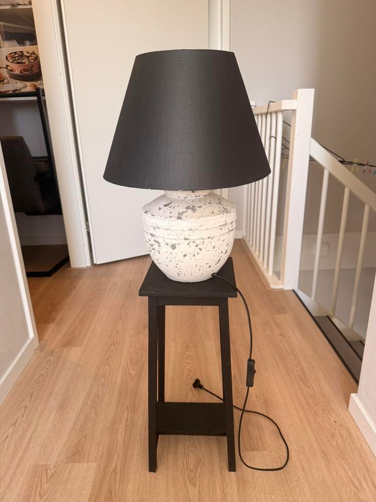 Lamp + tafeltje, Huis en Inrichting, Lampen | Tafellampen, Ophalen, Zo goed als nieuw, Minder dan 50 cm