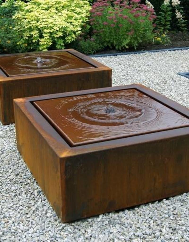Super mooie grote watertafel 120x120x40, Tuin en Terras, Waterpartijen en Fonteinen, Ophalen of Verzenden, Fontein