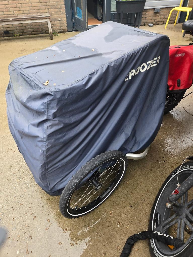 Croozer hondenkar met airpet vering, bed, hoes, bagagemandje, Ophalen, Gebruikt, Opvouwbaar, Hondenkar