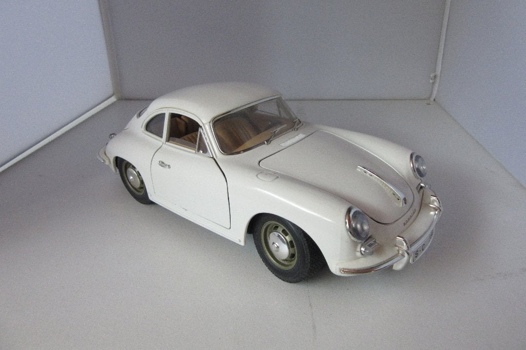 Porsche  356 B 1;18, Ophalen of Verzenden, Zo goed als nieuw, Auto, Bburago
