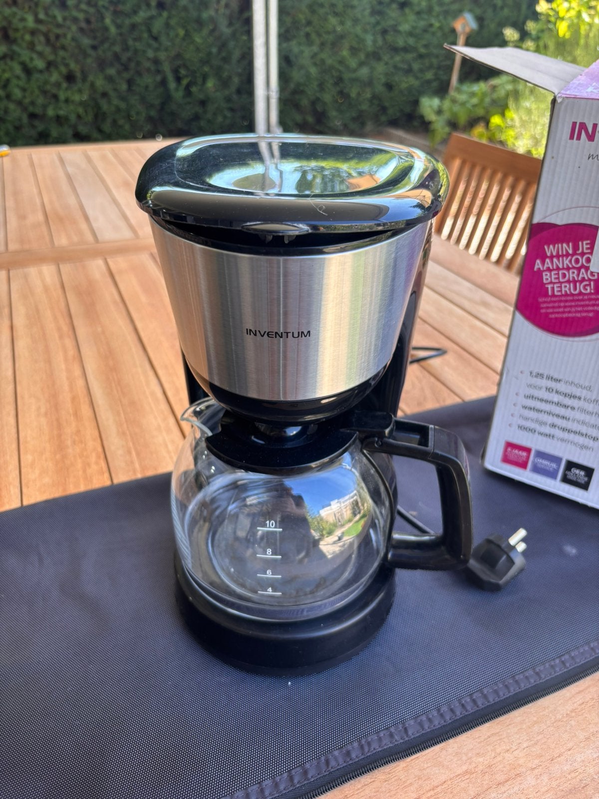 Koffiezetapparaat Inventum, Witgoed en Apparatuur, Koffiezetapparaten, Ophalen, Gebruikt, 10 kopjes of meer, Koffiemachine