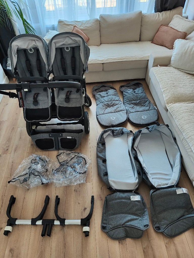 Bugaboo Donkey  Twin kinderwagen - compleet pakket, Ophalen, Bugaboo, Zo goed als nieuw, Combiwagen