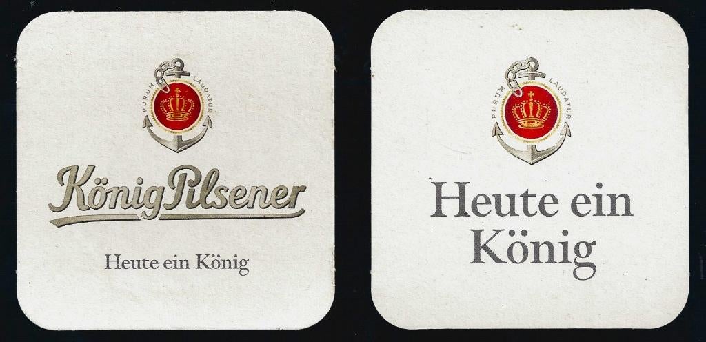Bierviltje König Pilsener - Heute ein König - NIEUW, Ophalen of Verzenden, Nieuw, Viltje(s), Overige merken