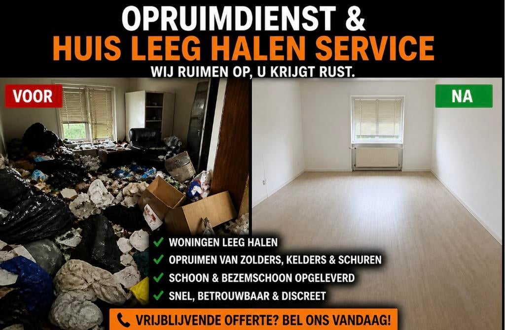 Woningontruiming & Opruimservice – Brabant & Limburg