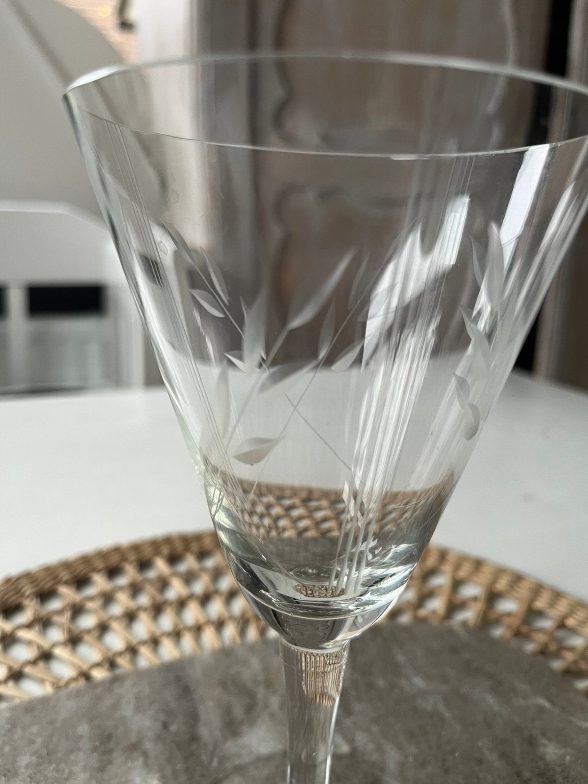 Mooi vintage kristallen wijnglas ALBA, Ophalen of Verzenden