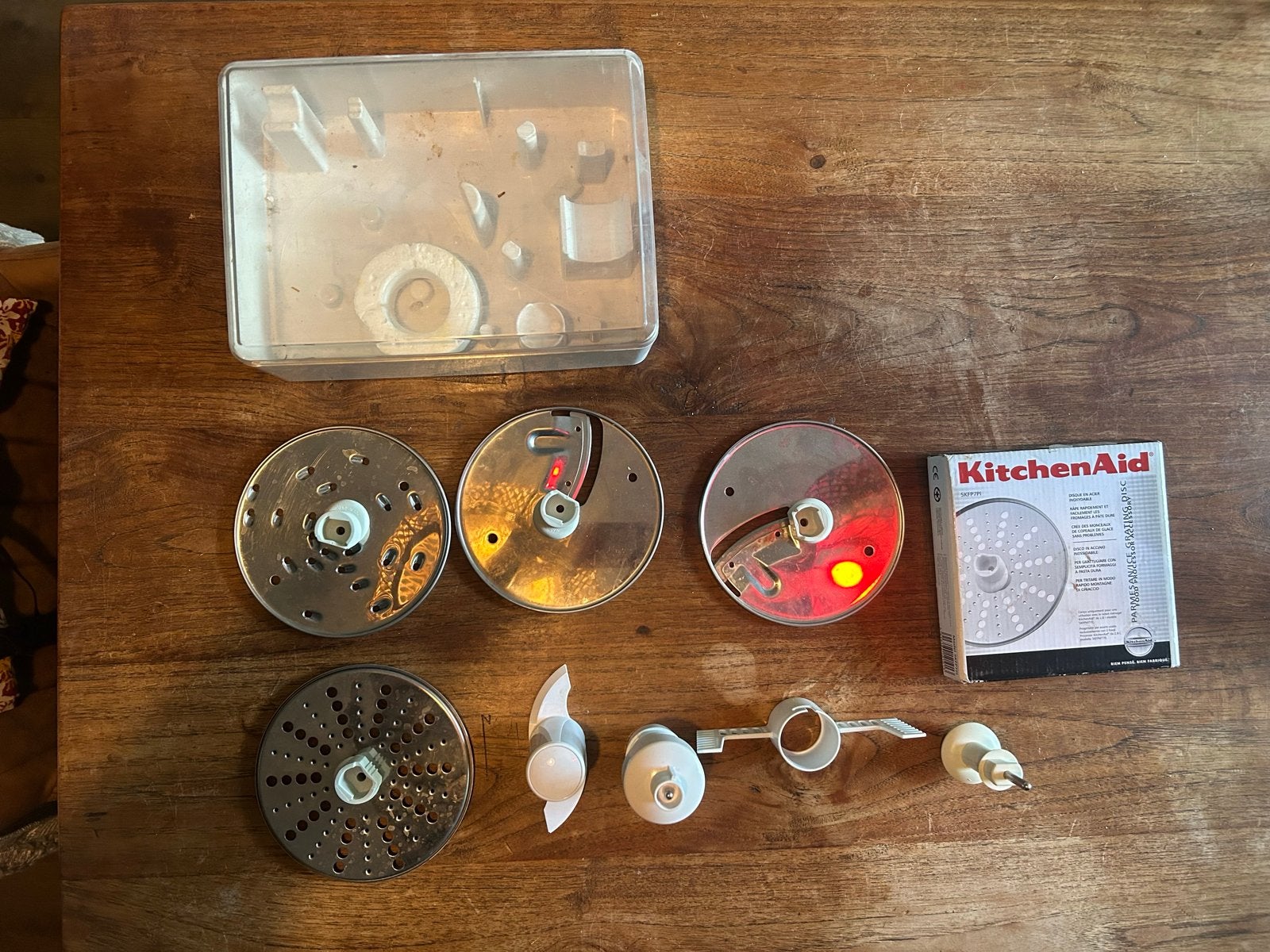 KitchenAid rasp- en snijset met opbergdoos, Ophalen of Verzenden, Gebruikt