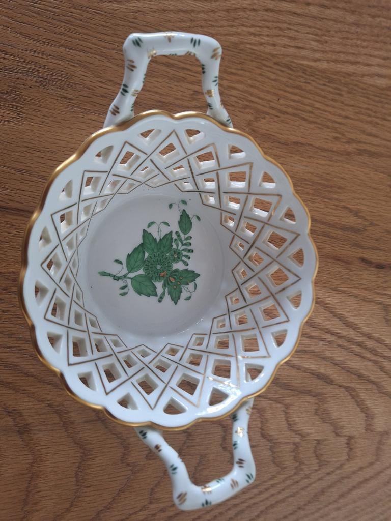Bonbon schaaltje , Herend  groen., Ophalen of Verzenden