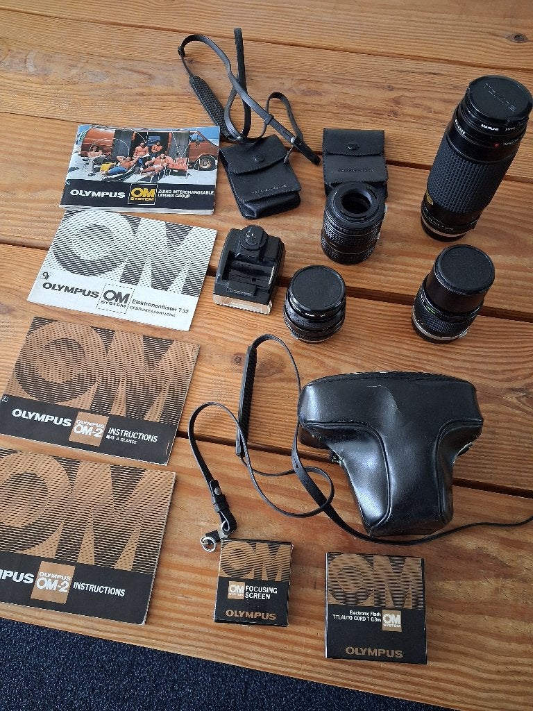 Verzameling Olympus OM lenzen, tas en diversen, Ophalen of Verzenden, Gebruikt, Spiegelreflex, Olympus