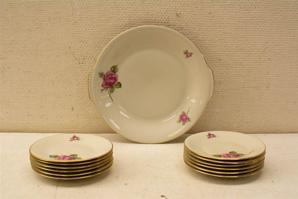 13 delig Copo Gebaksservies 39096, Gebruikt, Ophalen of Verzenden, Bord(en), Wedgwood