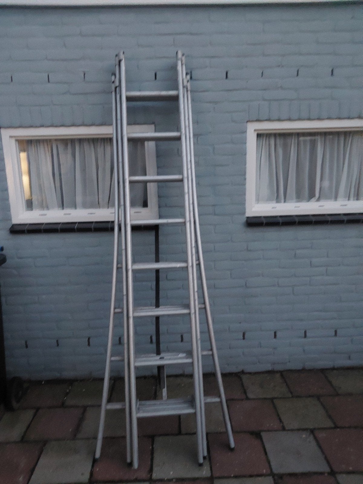 3 delige ladder, Doe-het-zelf en Verbouw, Ophalen, Gebruikt, 4 meter of meer