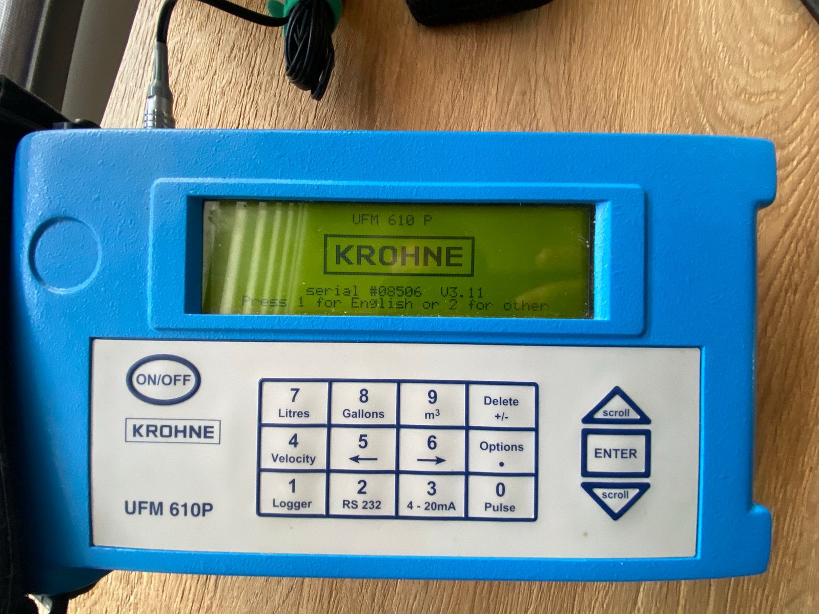KROHNE UFM 610 ultrasoon flow meter flowneter, Ophalen of Verzenden, Gebruikt, Overige meters