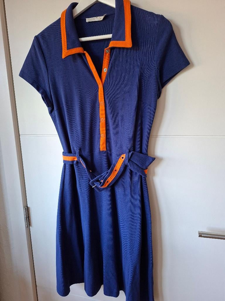 Vintage sportief jurkje S/M, Kleding | Dames, Maat 38/40 (M), Blauw, Liberty Island, Ophalen of Verzenden