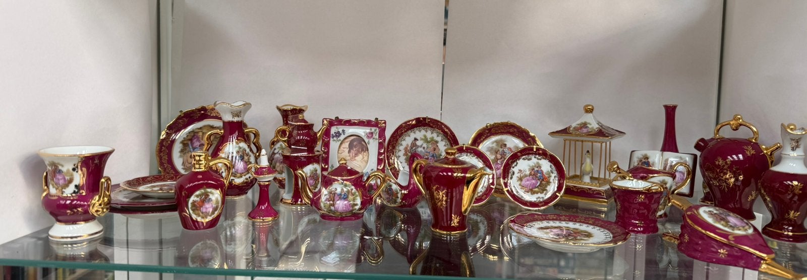 Partij Limoges miniatuur, Ophalen of Verzenden, Porselein