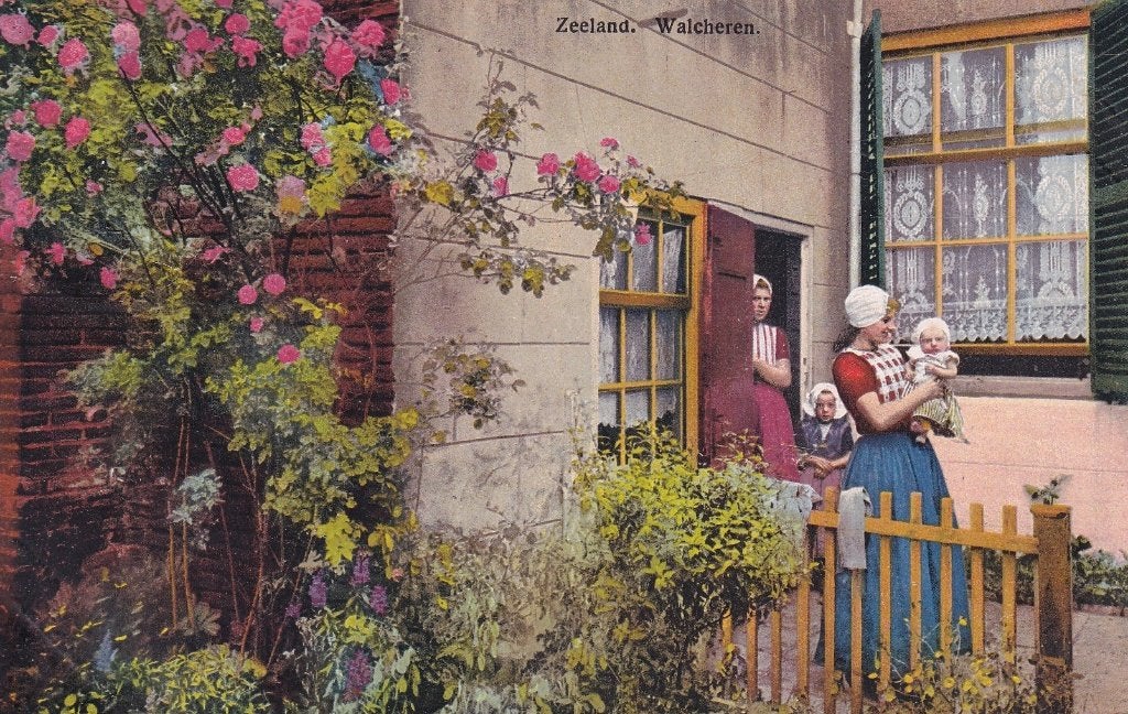 Klederdracht Walcheren, Verzenden, Voor 1920, Gelopen, Zeeland