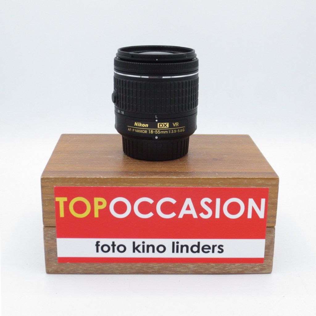 OCCASION: Nikon AF-P Nikkor 18-55mm F3.5-5.6 G DX VR, Gebruikt, Nikon, Ophalen of Verzenden, Handmatige focus