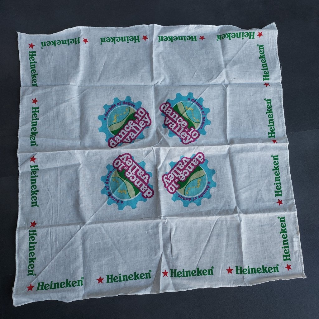 Heineken bandana Dance Valley, Ophalen of Verzenden, Zo goed als nieuw, Overige typen, Heineken