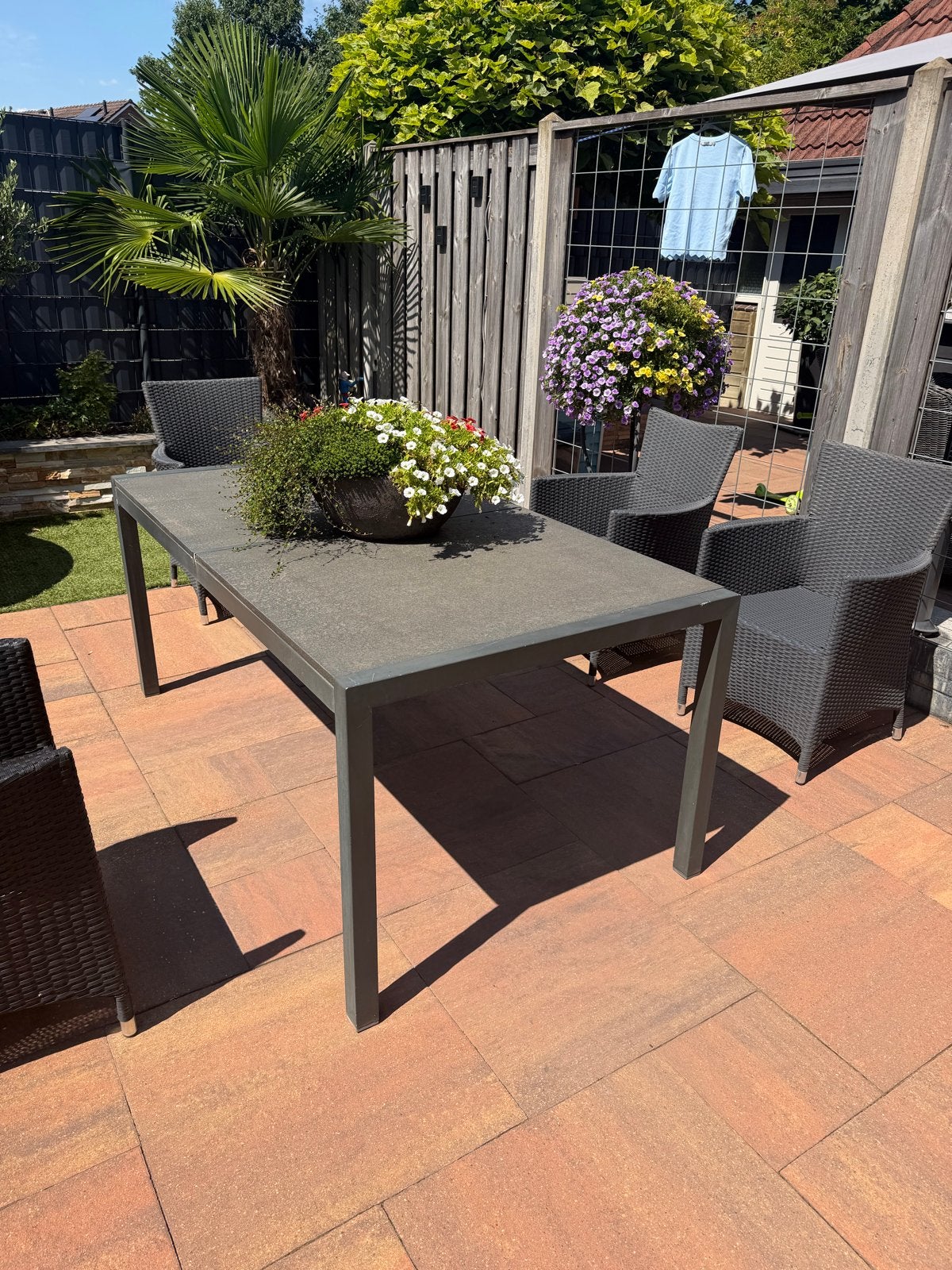 Graniete tuintafel, Ophalen, Gebruikt, Rechthoekig