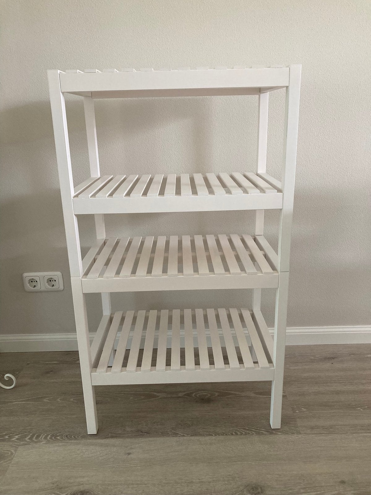 Wit Houten Opbergrek/ Stellingkast van IKEA, Ophalen, Zo goed als nieuw