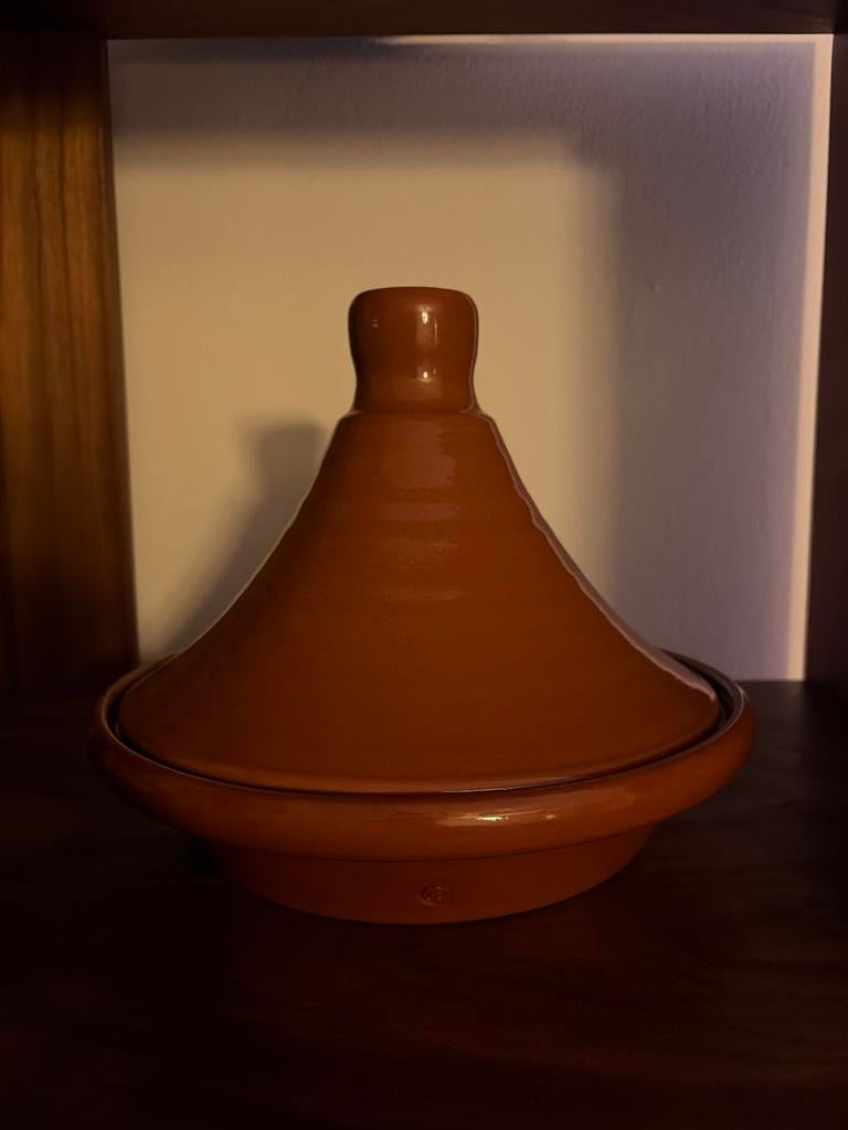 Traditionele Tajine - Aardewerk Kookpot, Ophalen of Verzenden, Zo goed als nieuw, Overige materialen