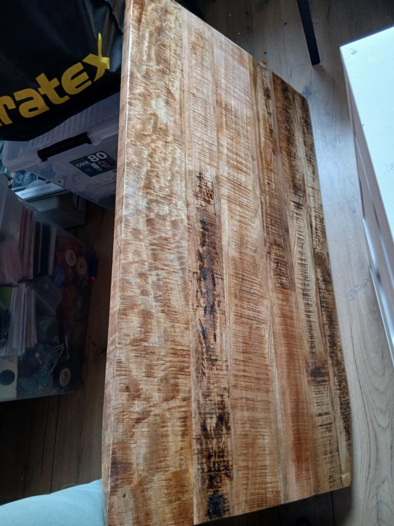 Mango houten blad 100x55 cm, Ophalen, Hout, Bruin, Zo goed als nieuw