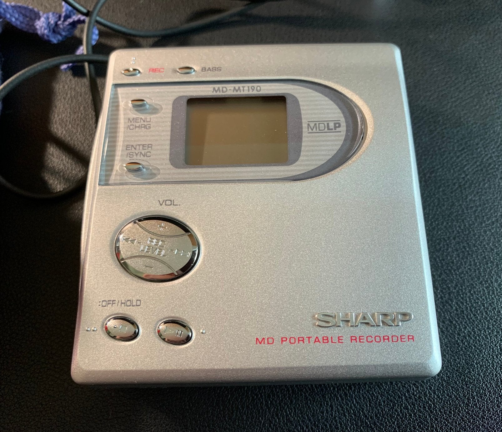 Sharp minidisc MD MT190 — DEFECT —, Ophalen of Verzenden, Minidisc-speler