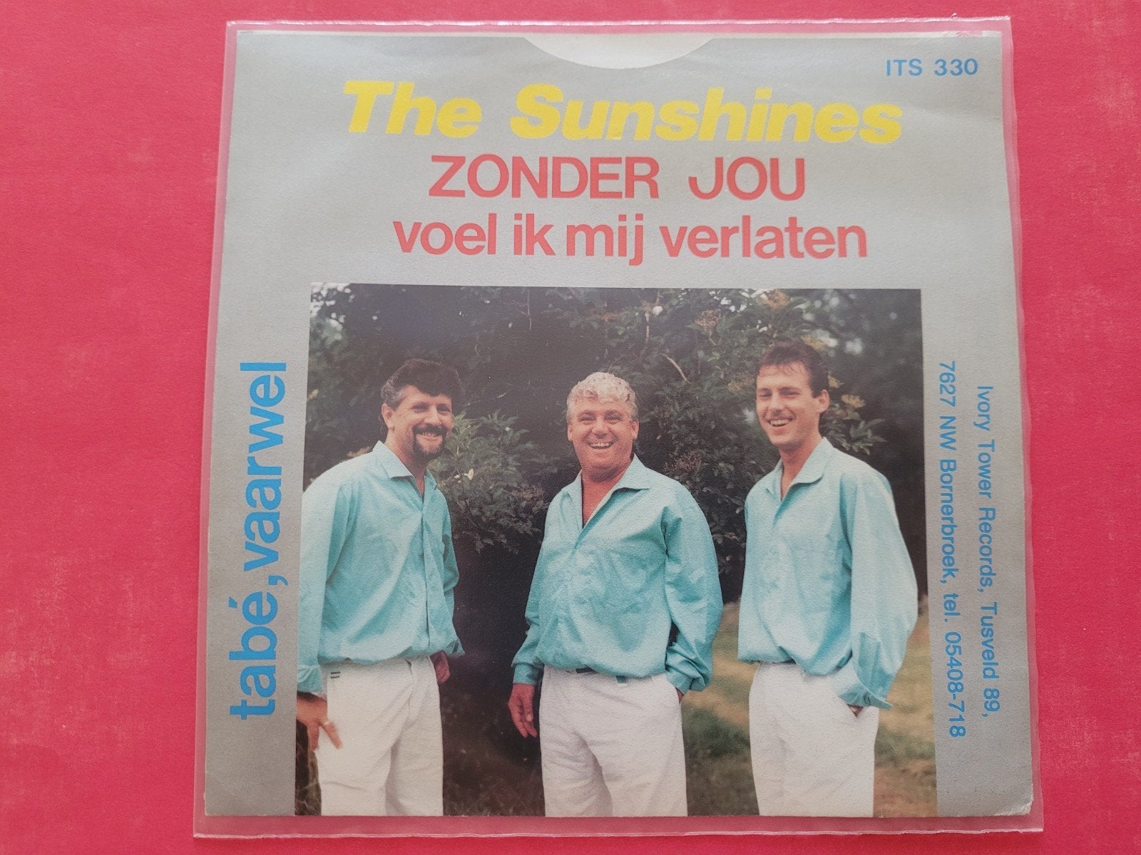 The Sunshines - Zonder jou voel ik mij verlaten., Ophalen, Zo goed als nieuw, Overige formaten, Levenslied of Smartlap