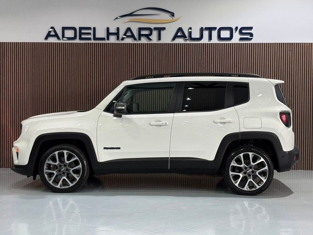 Jeep Renegade 4xe 240 PK Plug-in Hybrid Electric S / Panoram, Auto's, Jeep, Automaat, Automatische klimaatregeling, Gebruikt, Wit