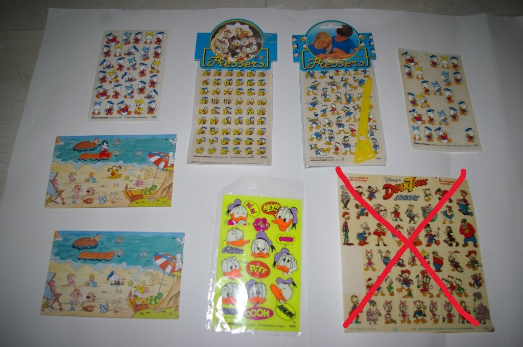 Donald Duck stickers, afwrijfplaatjes, en kaarten., Ophalen of Verzenden, Donald Duck, Nieuw, Overige typen