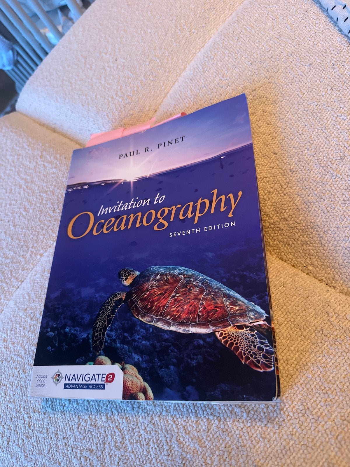 Invitation to Oceanography - Paul R. Pinet (7e editie), Ophalen of Verzenden, Beta, Zo goed als nieuw, WO
