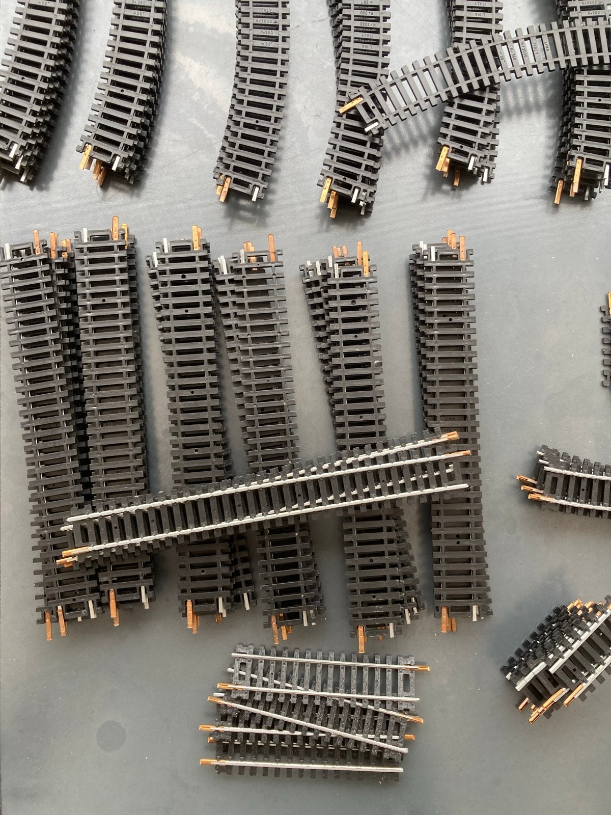 Partij 105 stuks Lima rails schoon, roestvrij en compleet, Gebruikt, Rails, Ophalen of Verzenden, W