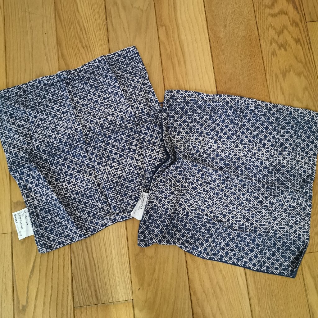 Kussenslopen Daggrutta, Ophalen, Zo goed als nieuw, Blauw, Vierkant